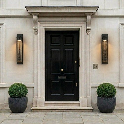 lampe en laiton couleur noir antique avec une douille E27