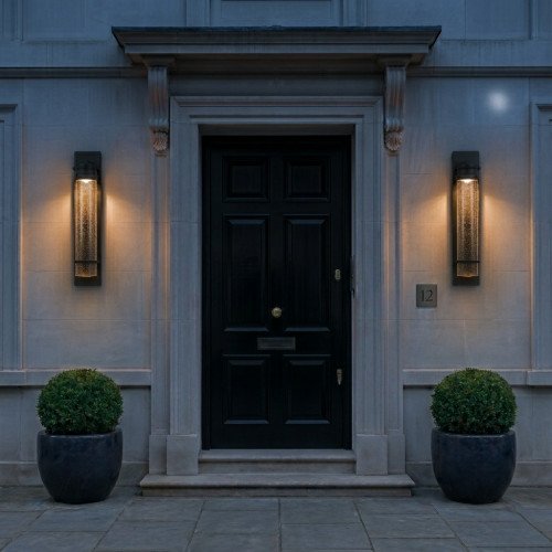 lampe en laiton couleur noir antique avec une douille E27