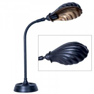 lampe en laiton couleur noir antique avec une douille E27