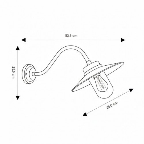 lampe en laiton noir antique avec un raccord E27