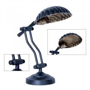 lampe en laiton couleur noir antique avec culot E27