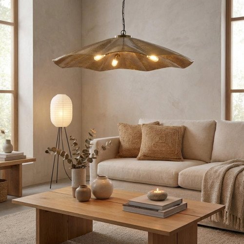 lampe en laiton couleur laiton antique avec culot E27