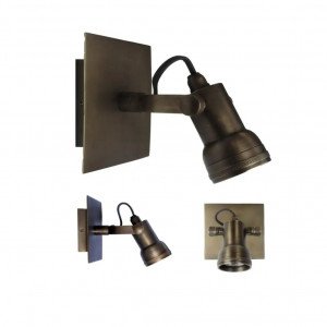 lampe en laiton couleur laiton antique avec douille GU10