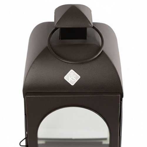 Lot de 2 Capri Photophore Lanterne Anthracite Small