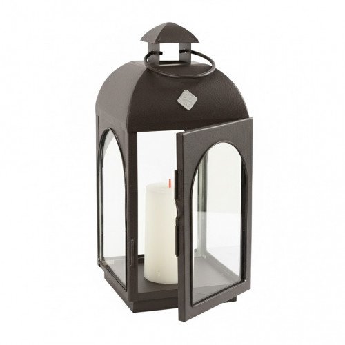 Lot de 2 Capri Photophore Lanterne Anthracite Small