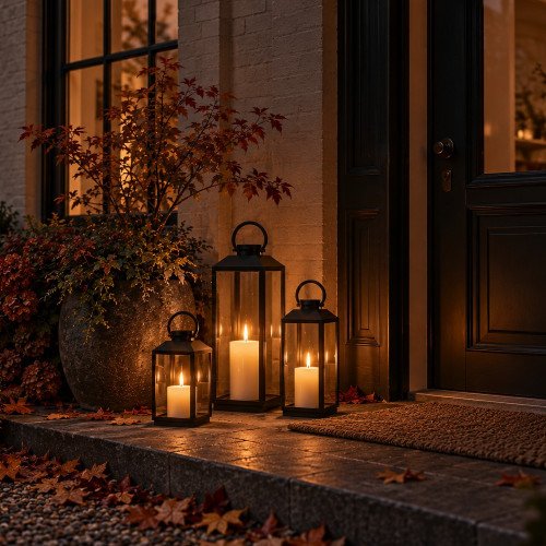 Newport Photophore Lanterne Noir Medium