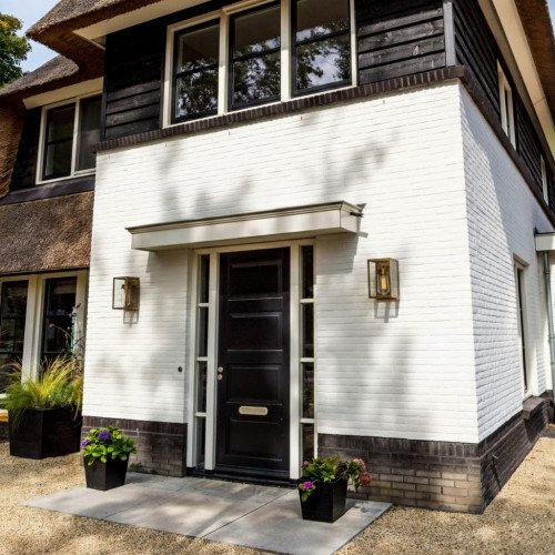 Applique mural Fitzroy, laiton antique, boîtier design classique, avec cloche en verre, culot E27, éclairage mural au look luxueux, exclusif 