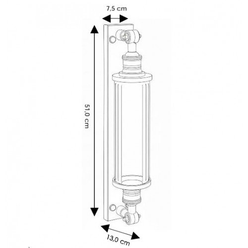 Lampe d'extérieur en laiton design anthracite Lampe murale E27 noir