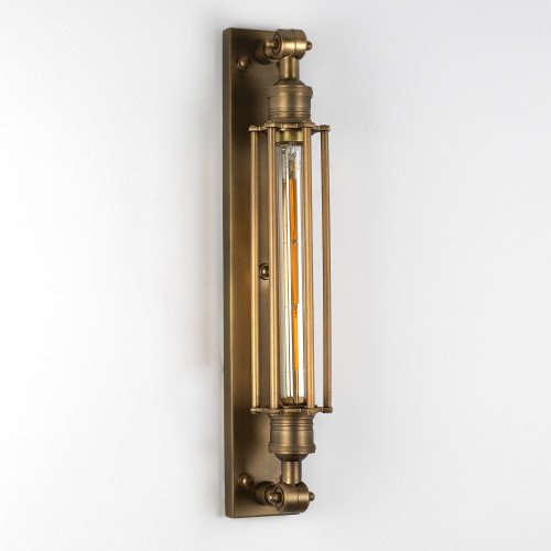 lampe en laiton de couleur laiton antique avec un raccord E27