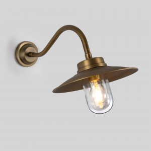 lampe en laiton noir antique avec un raccord E27