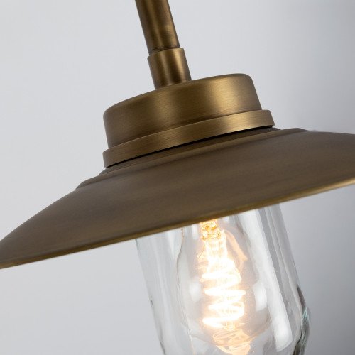 lampe en laiton noir antique avec un raccord E27