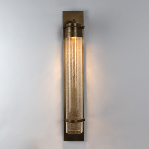 Applique murale en laiton de couleur laiton antique avec une douille E27