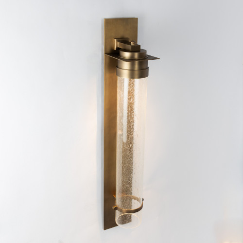 Applique murale en laiton de couleur laiton antique avec une douille E27