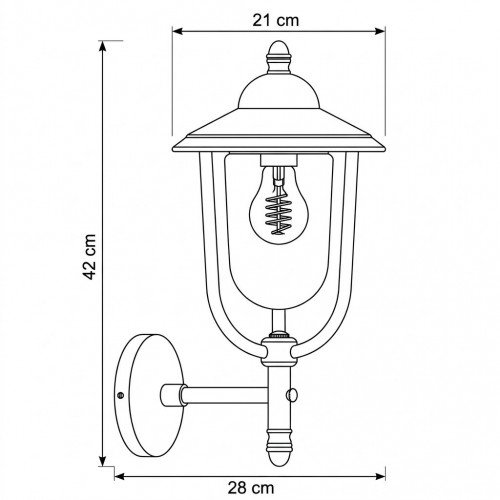 Lampe en laiton de couleur noir antique avec une douille E27