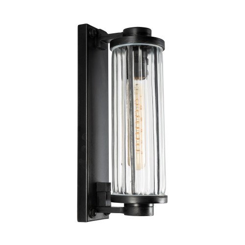Lampe d’extérieur Porter noir antique laiton industriel