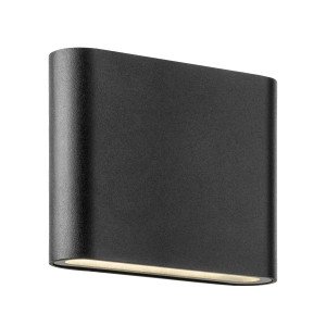 Lampe d'extérieur Muro applique murale noire moderne aluminium