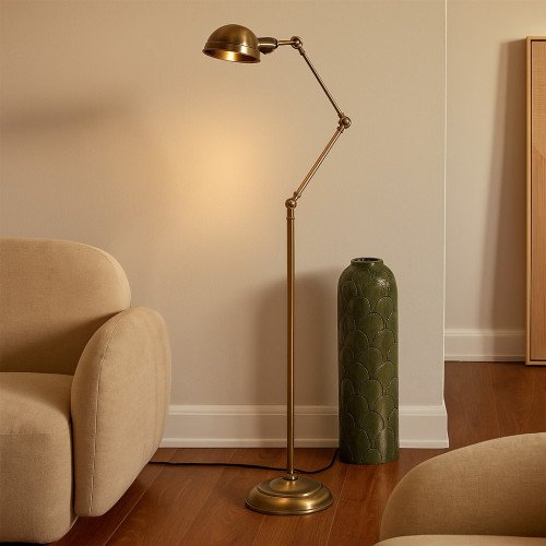 lampe en laiton antique avec douille FE27