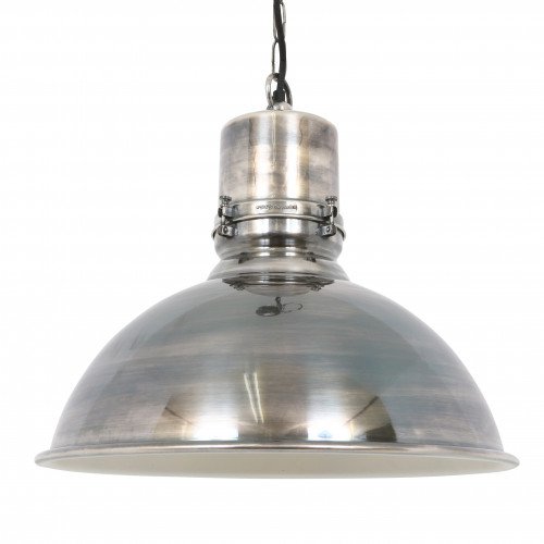 lampe en laiton couleur argent antique avec raccord E27
