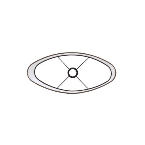 Light & Living BRANFO abat-jour ovale brun foncé