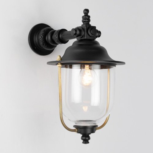 Lampe extérieure Lindau applique murale noir aluminium moderne