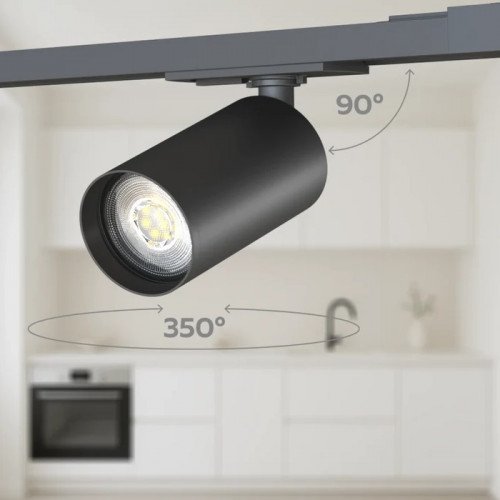 Calex Tracklight 2M noir 4 spots GU10