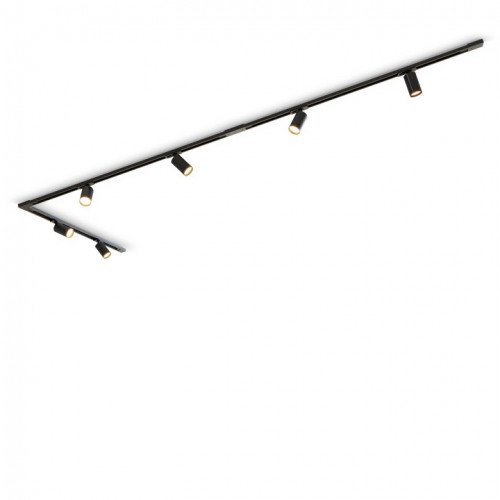 Calex Tracklight noir 6 spots GU10