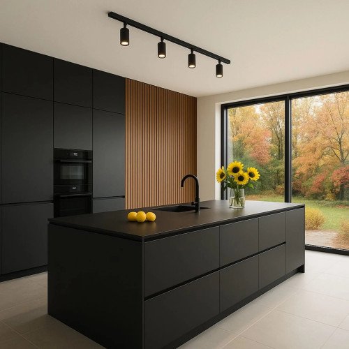 Calex Tracklight noir 6 spots GU10