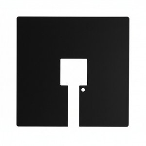 Plaque de recouvrement pour boîte de connexion aluminium moderne