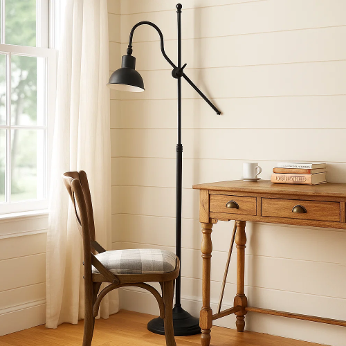 lampe en laiton couleur noir antique avec culot E27