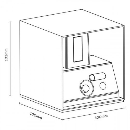 Applique murale Up and Down noire rechargeable avec détecteur de mouvement