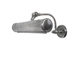 lampe en laiton couleur argent antique avec culot E27