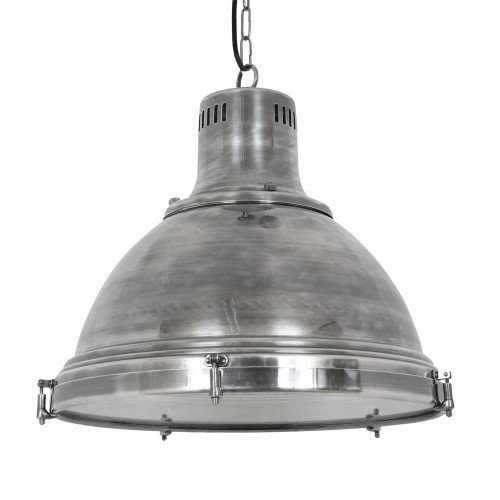 lampe en laiton couleur argent antique avec raccord E27