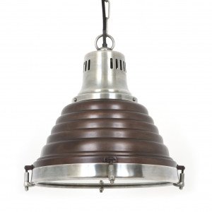 Lampe en laiton couleur cuivre foncé antique avec culot E27