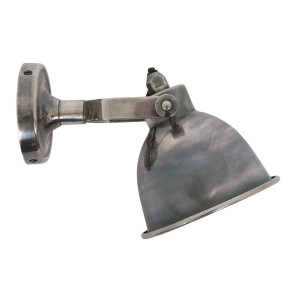 Spot mural Maxim (50718) Nostaluce abat-jour look argent | Nostalux.fr