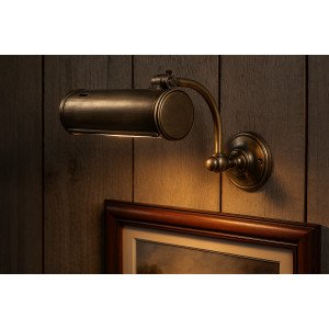 lampe en laiton couleur argent antique avec douille E14