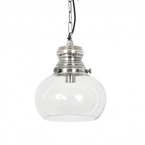 lampe en laiton couleur argent antique avec raccord E27