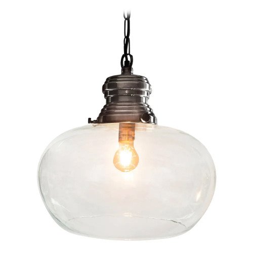 lampe en laiton couleur argent antique avec raccord E27