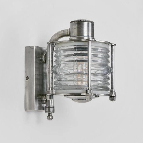 lampe en laiton couleur argent antique avec raccord E27
