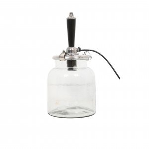 lampe en laiton couleur argent antique avec culot E27