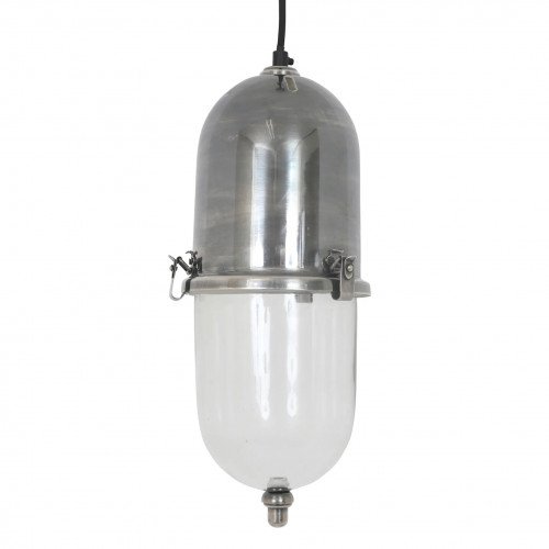 lampe en laiton couleur argent antique avec raccord E27