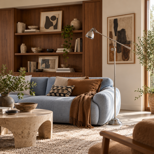 Lampadaire Archer argent vieilli - style industriel | Nostalux.fr