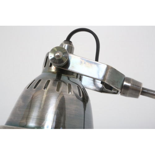 Lampadaire Archer argent vieilli - style industriel | Nostalux.fr
