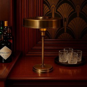 Lampe de table Auriol en laiton (51990)| Nostalux.fr