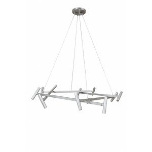 Lampe en laiton couleur argent antique avec culot E14