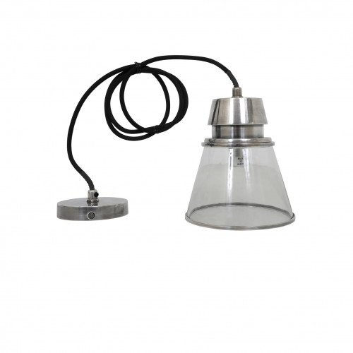 lampe en laiton couleur argent antique avec douille E14