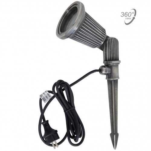 lampe en laiton couleur argent antique avec douille GU10