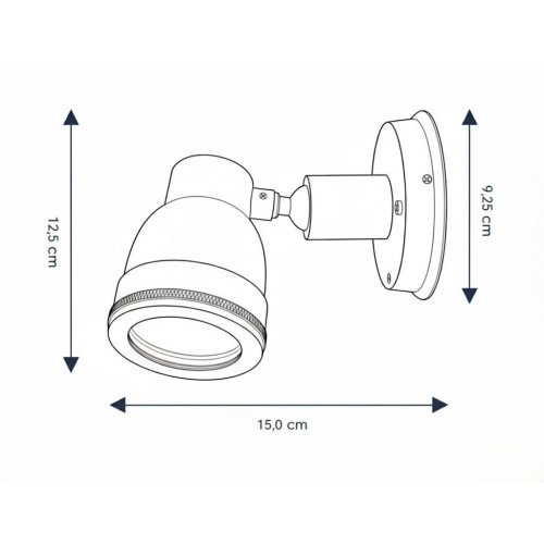 Spot vintage Indigo Swirl outdoor en laiton Spot vintage Indigo Swirl outdoor en laiton