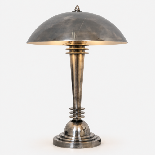 lampe en laiton couleur argent antique avec raccord E27