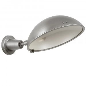 lampe en laiton couleur argent antique avec culot E27