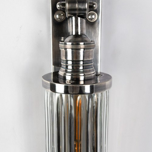 Lampe d'extérieur en laiton design anthracite Lampe murale E27 noir